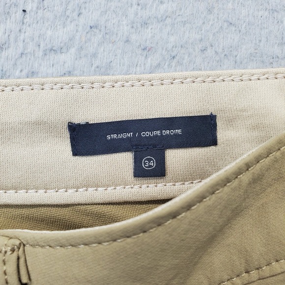 DOCKERS Pants Mens 34x34 Tan Straight Fit Performance Security Pockets Hiking - Picture 8 of 11